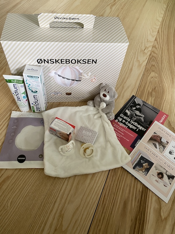 Ønskebørn gratis babypakke Ønskeboksen